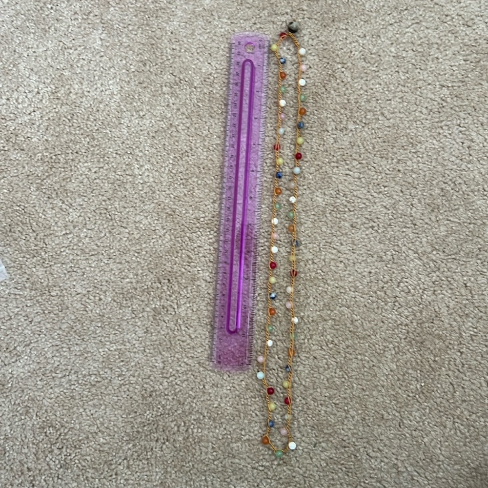 Jade and Amazonite beaded station necklace